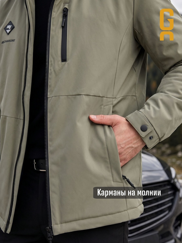 Куртка мужская демисезонная GRIZMAN, светлый хаки, модель 70479