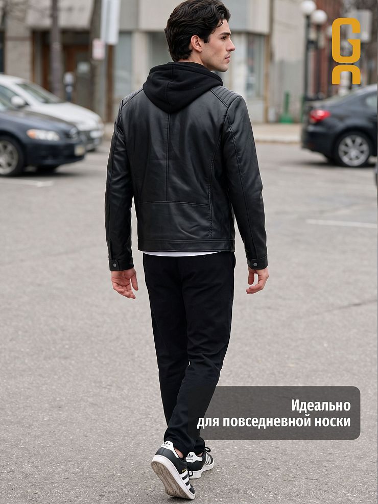 Куртка мужская осенняя GRIZMAN, черная, модель 46713
