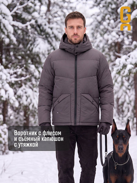 Куртка мужская зимняя GRIZMAN, графит, модель 76293