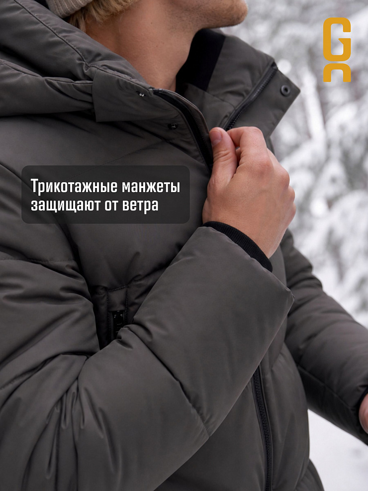 Пуховик мужской зимний GRIZMAN, графит, модель 71715