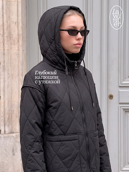 Куртка женская демисезонная LAWINTER, черная, модель 85388