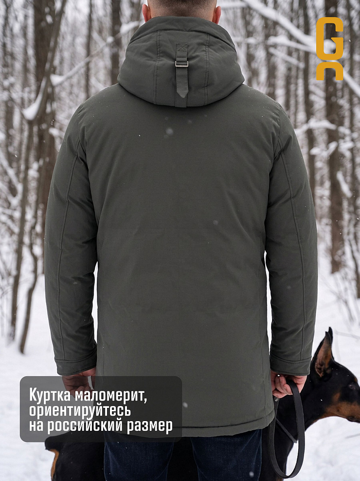 Парка мужская зимняя GRIZMAN, олива, модель 75880