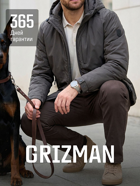 Куртка мужская демисезонная GRIZMAN, темно-серая, модель 74966