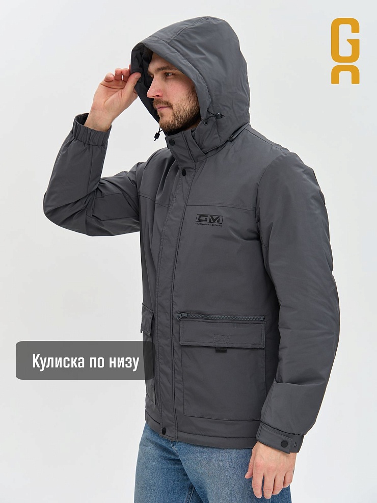 Куртка мужская демисезонная GRIZMAN, темно-серая, модель 74889