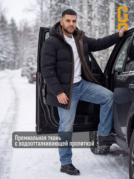 Куртка мужская зимняя GRIZMAN, черная, модель 76955