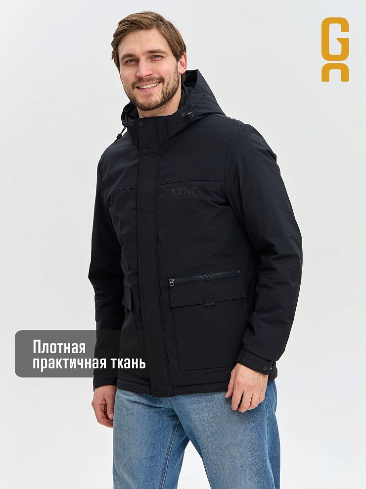 Куртка мужская демисезонная GRIZMAN, темно-синяя, модель 74889