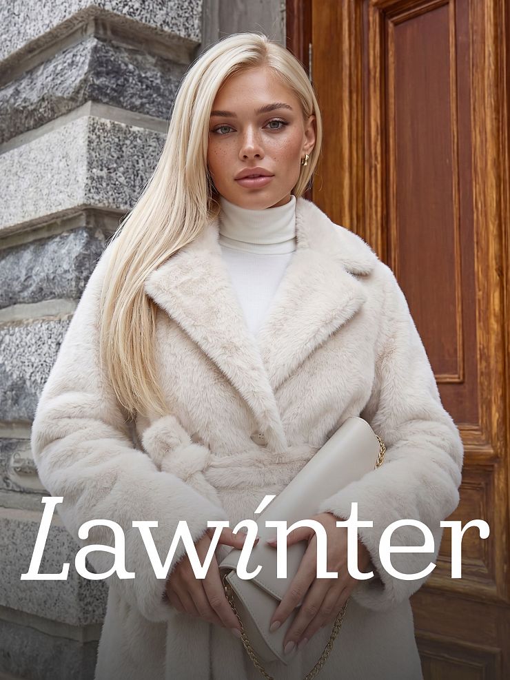 Шуба женская зимняя LAWINTER, молочная, модель 55820