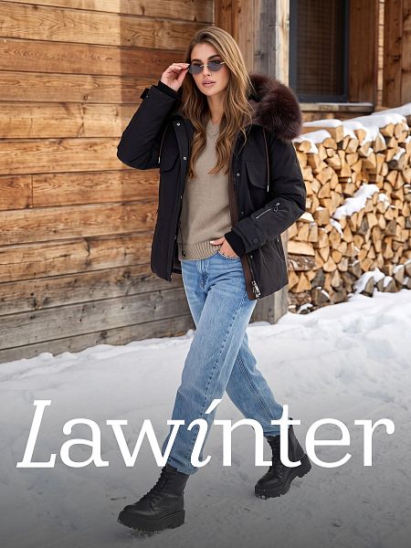 Куртка женская зимняя LAWINTER, черная, модель 86261