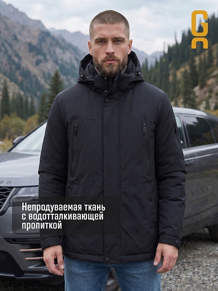 Куртка мужская демисезонная GRIZMAN, темно-синяя, модель 74786
