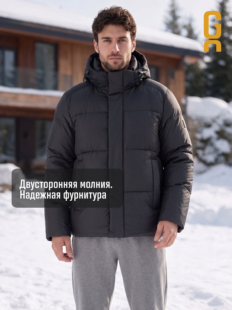 Куртка мужская зимняя GRIZMAN, темно-серая, модель 76238