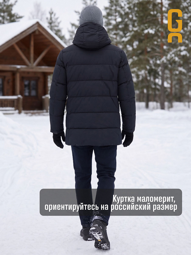 Пуховик мужской зимний GRIZMAN, темно-синий, модель 71222
