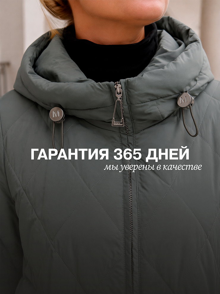 Куртка женская демисезонная LAWINTER, серый хаки, модель 82145