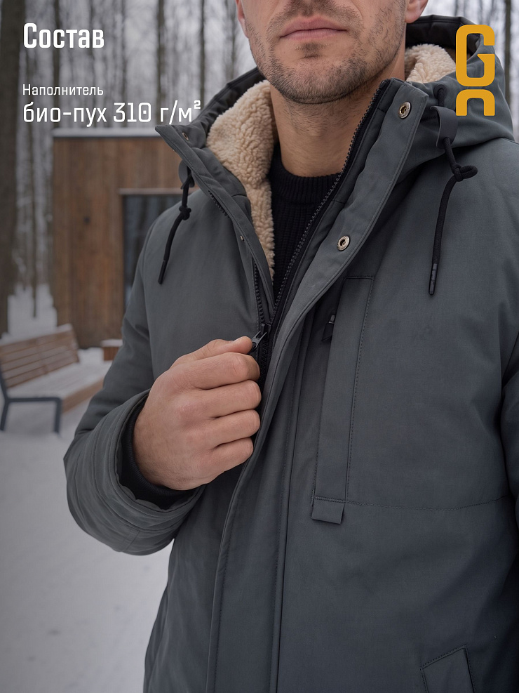 Куртка мужская зимняя GRIZMAN, олива, модель 75851