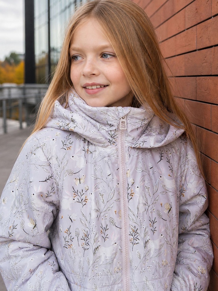 Куртка для девочки демисезонная BRITT, бежевая, модель 65440