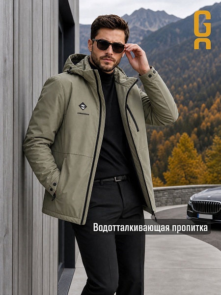 Куртка мужская демисезонная GRIZMAN, светлый хаки, модель 70479