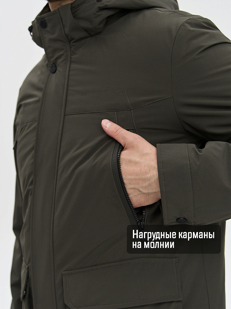 Куртка мужская демисезонная GRIZMAN, хаки, модель 74744