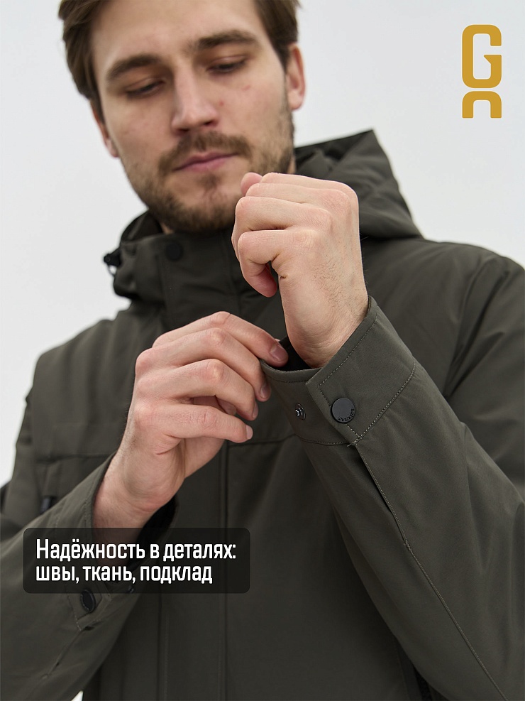 Куртка мужская демисезонная GRIZMAN, хаки, модель 74744