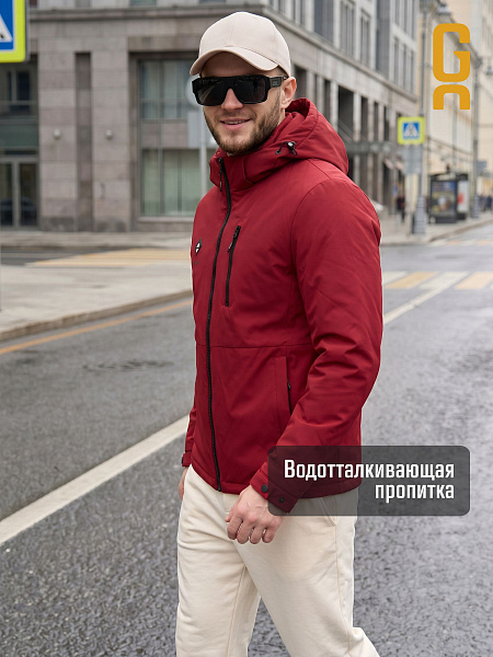 Куртка мужская демисезонная GRIZMAN, темно-красная, модель 70479