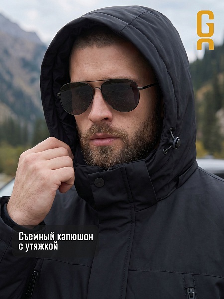 Куртка мужская демисезонная GRIZMAN, темно-синяя, модель 74786