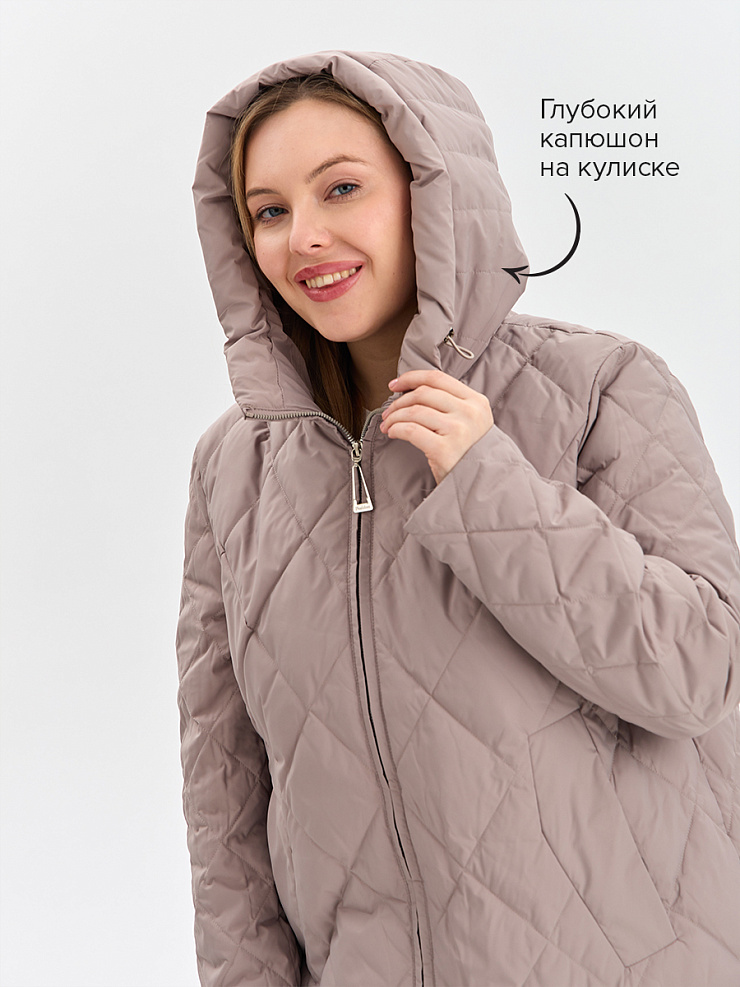Куртка женская демисезонная LAWINTER, светлый капучино, модель 82145
