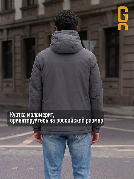Куртка мужская демисезонная GRIZMAN, темно-серая, модель 74786