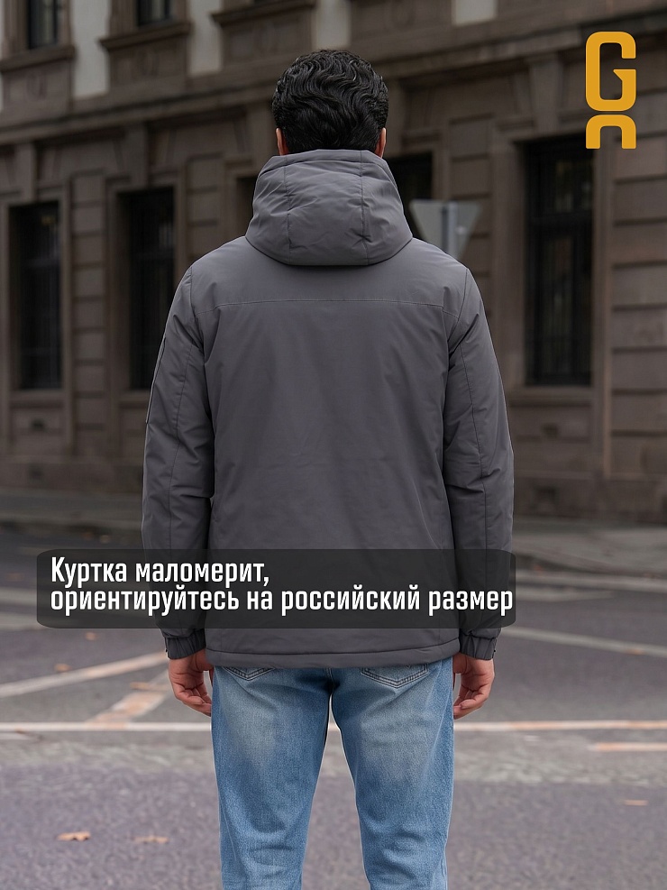 Куртка мужская демисезонная GRIZMAN, темно-серая, модель 74786