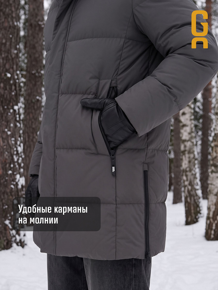 Куртка мужская зимняя GRIZMAN, графит, модель 73554