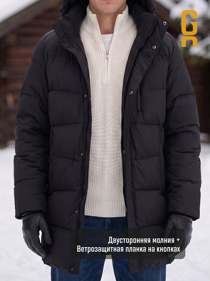 Куртка мужская зимняя GRIZMAN, черная, модель 73853