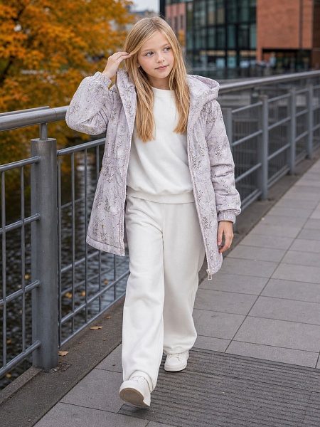 Куртка для девочки демисезонная BRITT, бежевая, модель 65440