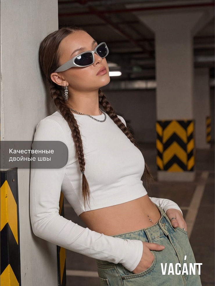 Джинсы для девочки осенние VACANT, светло-голубые, модель 104480