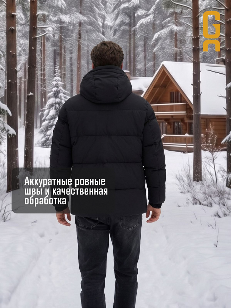 Куртка мужская зимняя GRIZMAN, черная, модель 73157
