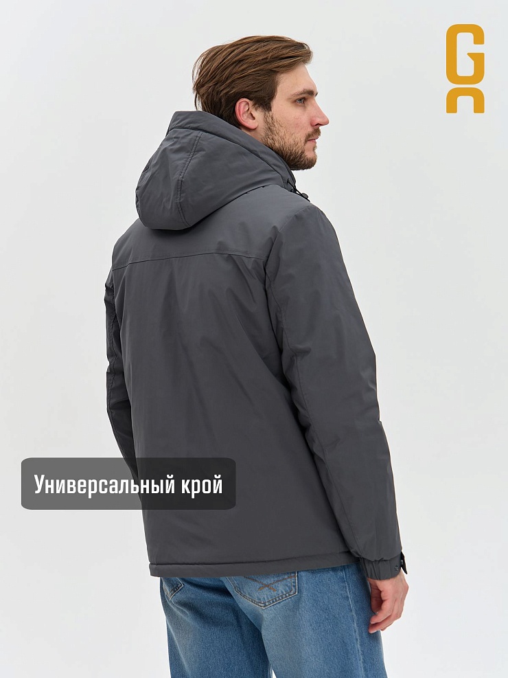 Куртка мужская демисезонная GRIZMAN, темно-серая, модель 74889