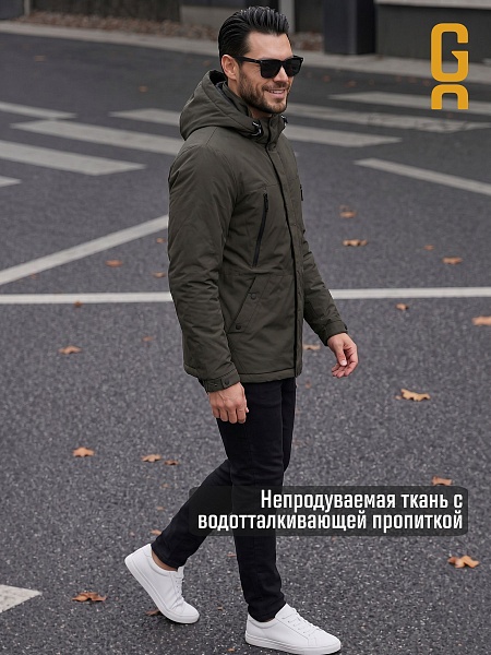 Куртка мужская демисезонная GRIZMAN, хаки, модель 74786