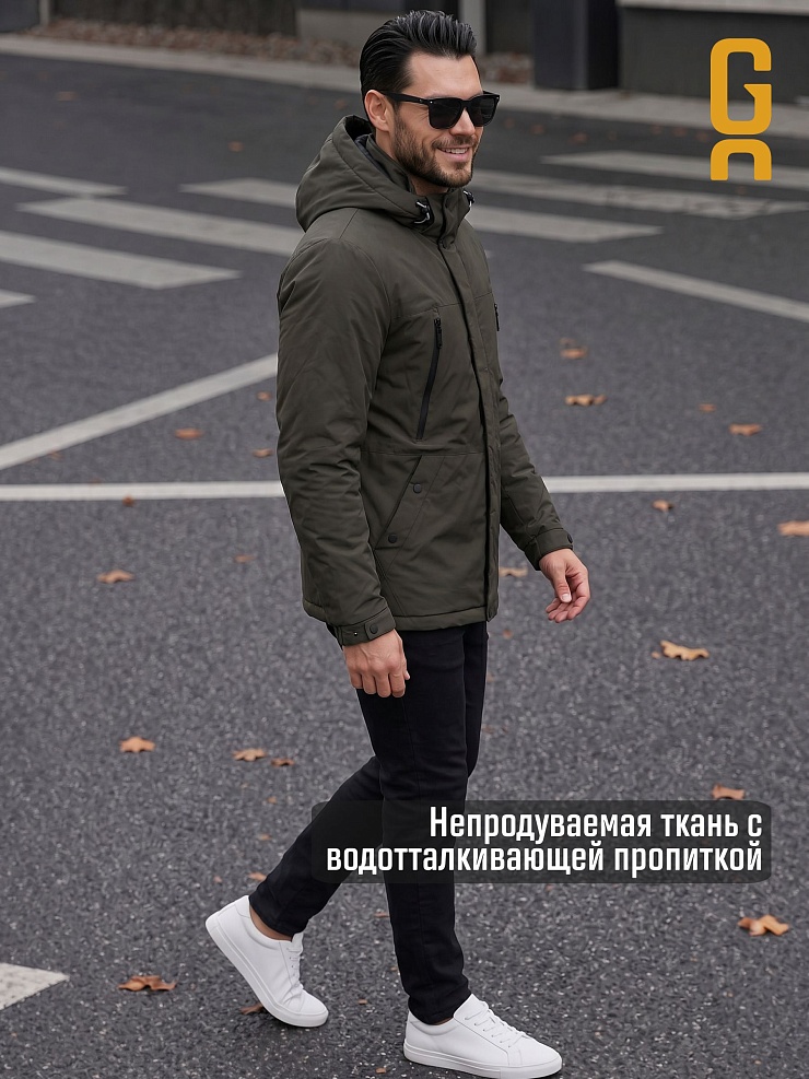Куртка мужская демисезонная GRIZMAN, хаки, модель 74786