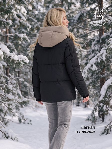 Куртка женская зимняя LAWINTER, черная, модель 86538