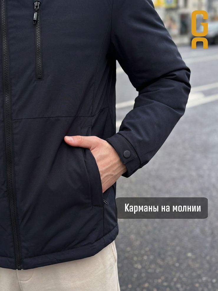 Куртка мужская демисезонная GRIZMAN, темно-синяя, модель 70479