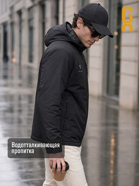 Куртка мужская демисезонная GRIZMAN, черная, модель 70479