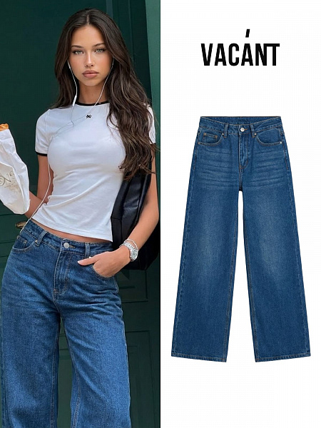 Джинсы женские демисезонные VACANT, синие, модель 105156