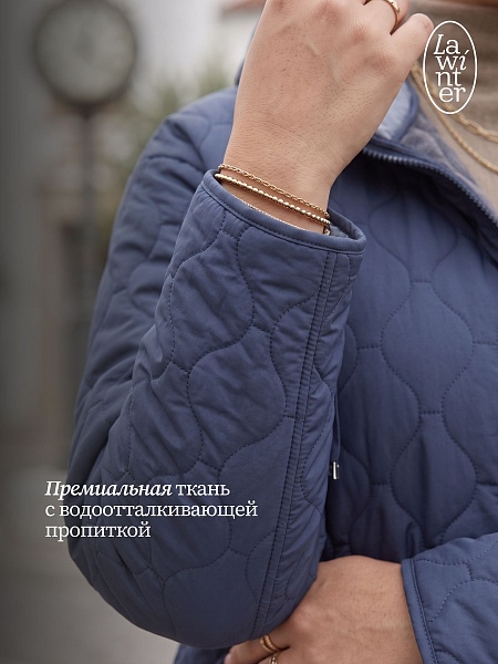 Куртка женская демисезонная LAWINTER, джинсовая, модель 83594