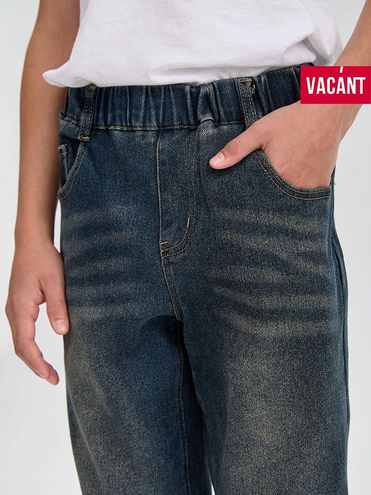 Джинсы для мальчика демисезонные VACANT, синие, модель 105719
