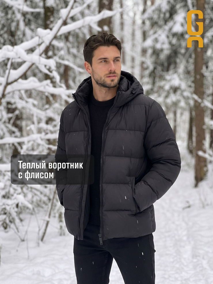 Куртка мужская зимняя GRIZMAN, черная, модель 75114