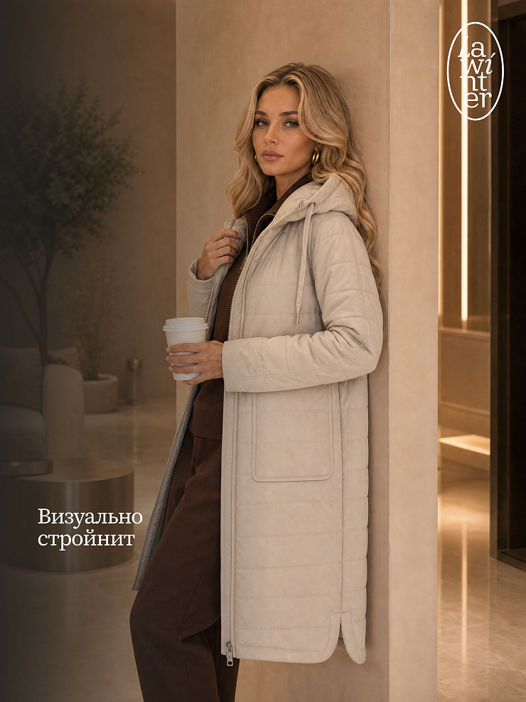 Куртка женская демисезонная LAWINTER, олива, модель 83781