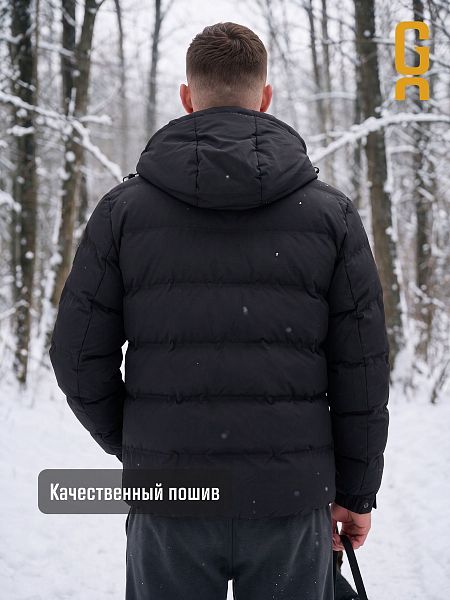 Куртка мужская зимняя GRIZMAN, черная, модель 76411