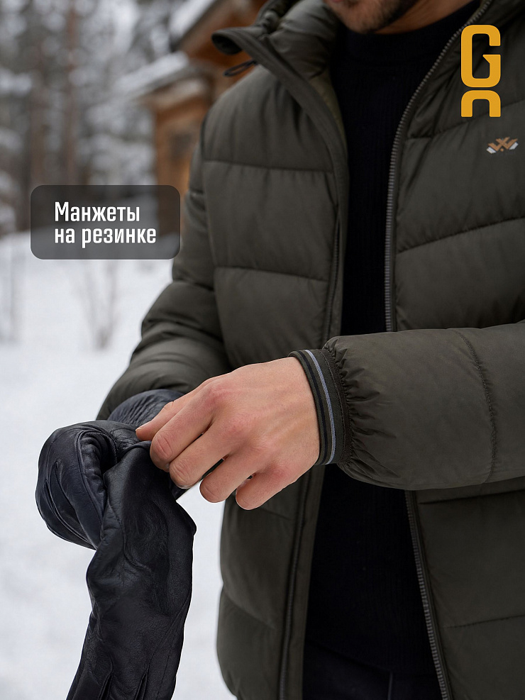 Куртка мужская зимняя GRIZMAN, хаки, модель 73160