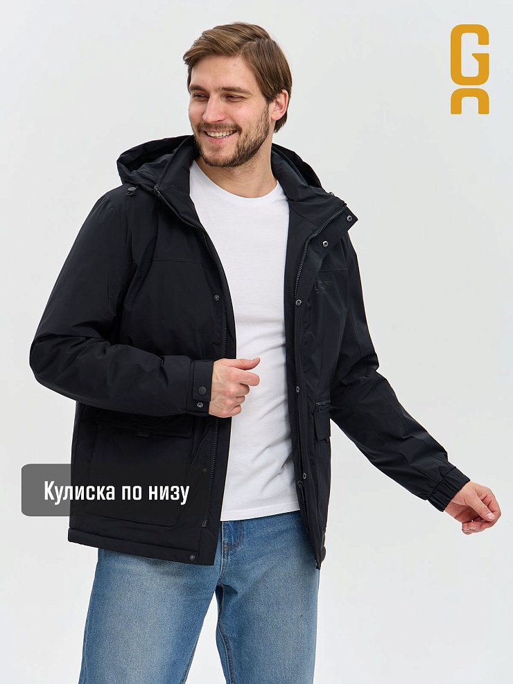 Куртка мужская демисезонная GRIZMAN, темно-синяя, модель 74889