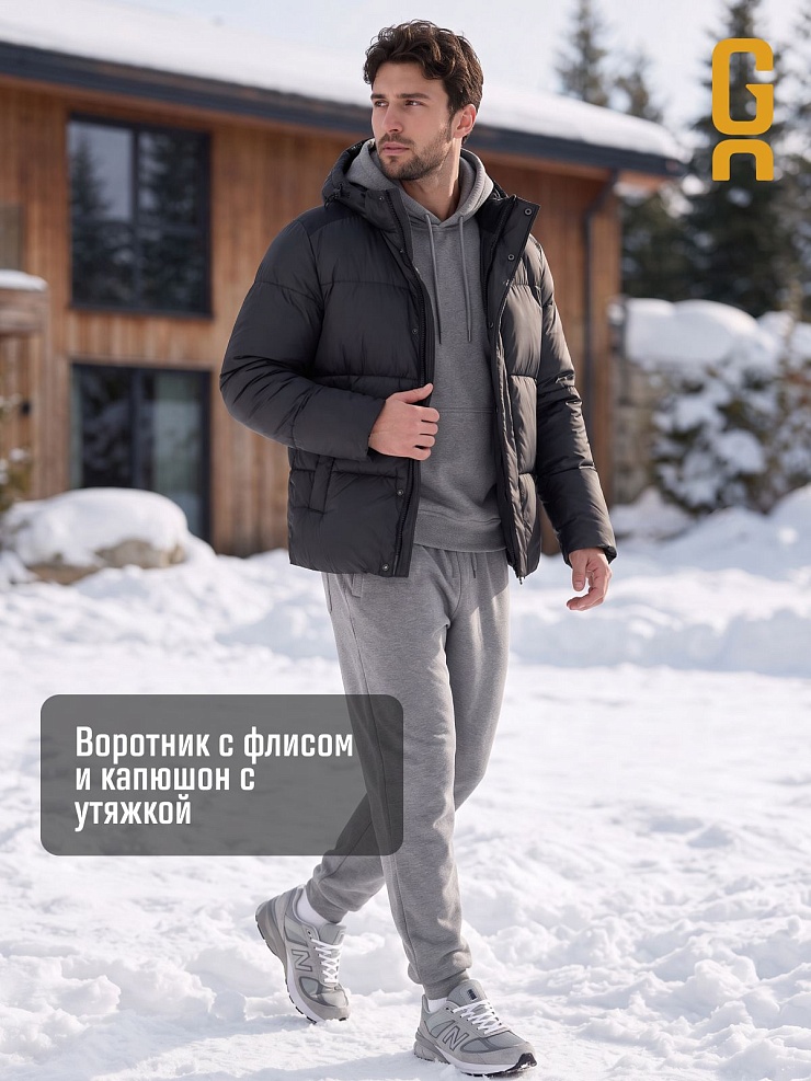 Куртка мужская зимняя GRIZMAN, темно-серая, модель 76238