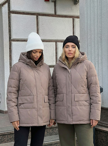 Куртка женская демисезонная LAWINTER, светлый капучино, модель 84623