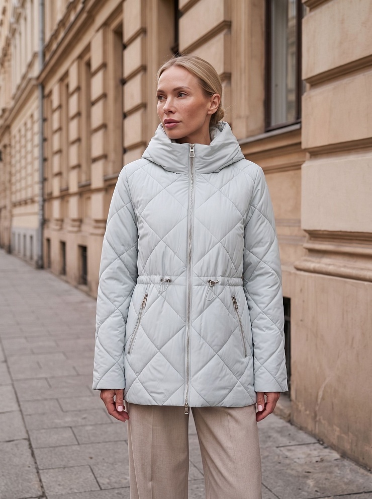 Куртка женская демисезонная LAWINTER, светло-голубая, модель 86687