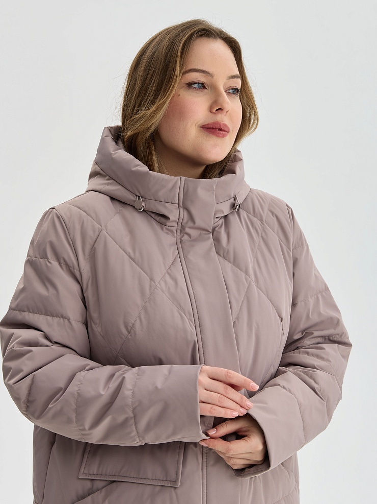 Куртка женская демисезонная LAWINTER, светлый капучино, модель 84623