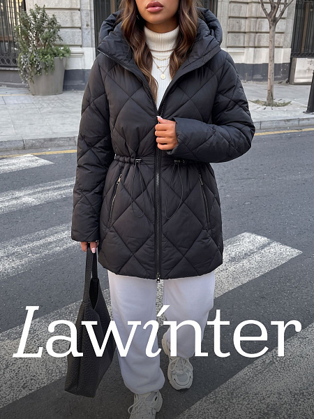 Куртка женская зимняя LAWINTER, черная, модель 86524